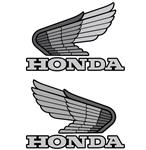 Adesivi in rilievo Honda Old logo