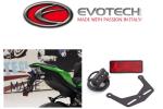 KIT Evotech Portatarga reclinabile in alluminio per Kawasaki Z 900 dal 2017