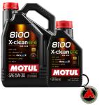 Olio lubrificante per motore Motul 8100 X-clean EFE C2 C3 5W-30, 6 litri