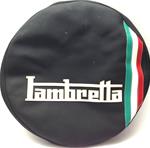 Copriruota Lambretta con tricolore Nero
