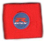MIM Distribution Polsino GSX-R logo bianco su azzurro piccolo Rosso