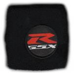 MIM Distribution Polsino GSX-R logo bianco su nero grande Nero