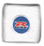 MIM Distribution Polsino GSX-R logo nero su azzurro Bianco