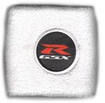 MIM Distribution Polsino GSX-R logo bianco su nero piccolo Bianco