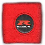 MIM Distribution Polsino GSX-R logo bianco su nero piccolo Rosso