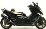 KIT COLLE. E TERM. YAMAHA YP 500 T-MAX   '08 11 CORPO TERM. ALLUMINIO NERO        FONDELLO NERO